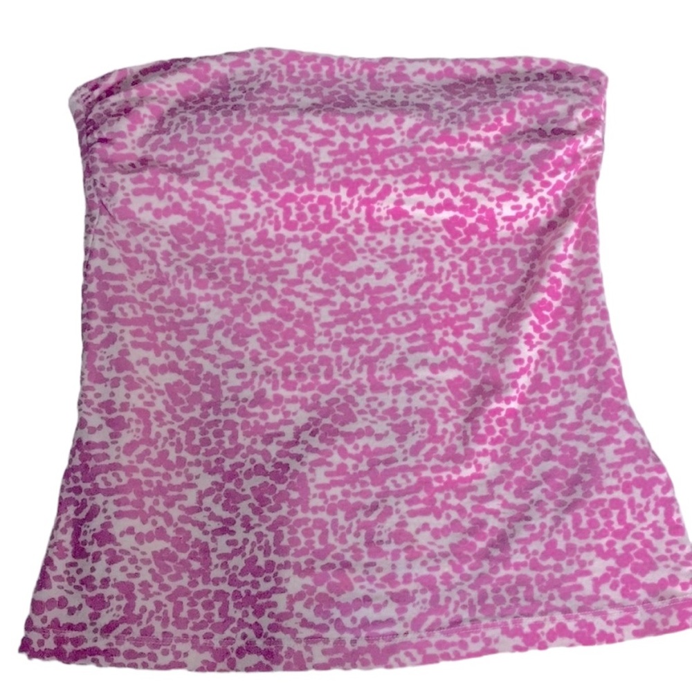 Pink leopard tube top